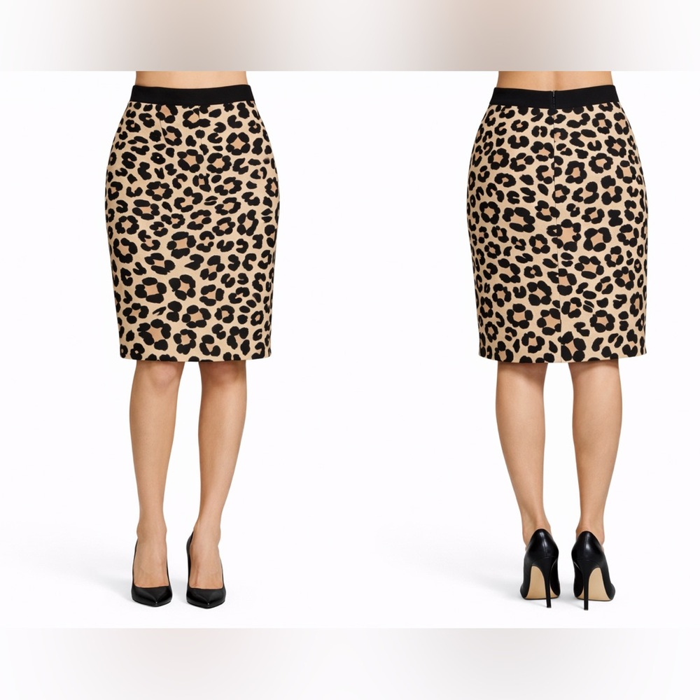Ann Taylor Animal Print Pencil Skirt